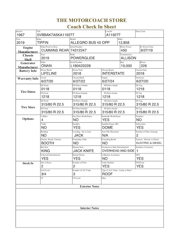 2019 Tiffin Allegro For Sale