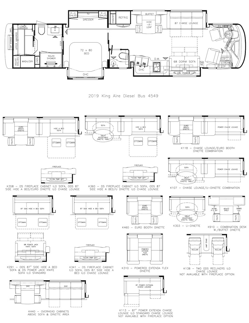 2019 Newmar King Aire 4549Triple Full Wall Slide