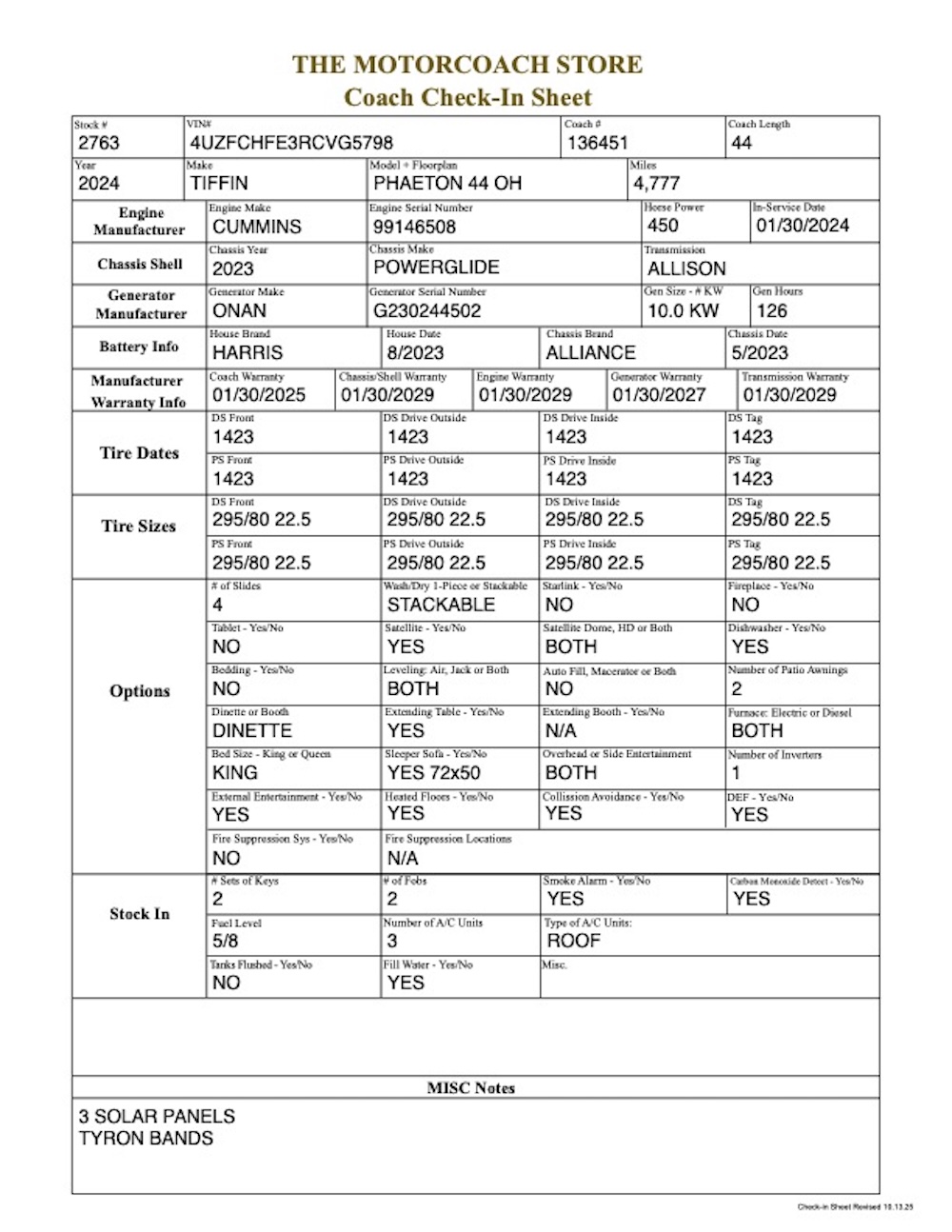 2024 Tiffin Pheaton For Sale