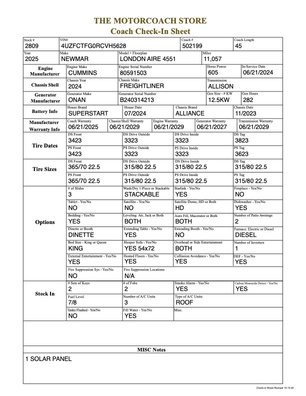 2025 Newmar London Aire For Sale