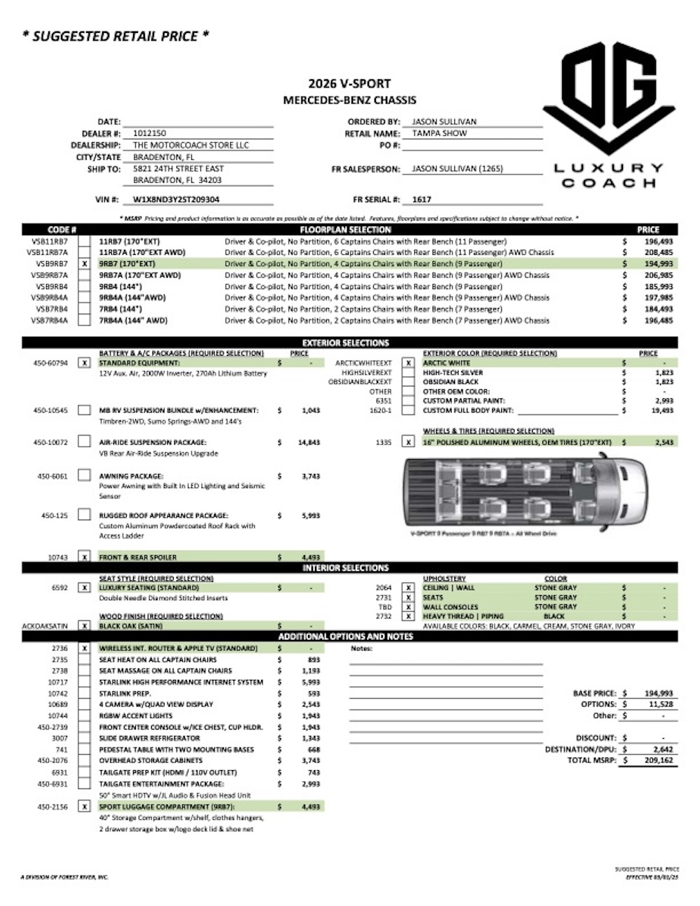 2026 OGV  For Sale